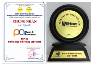 Nhãn hiệu “PA Phạm & Associates, hình) được vinh danh là nhãn hiệu nổi tiếng Việt Nam năm 2024